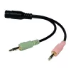 Audio Cable LogiLink CA0020 0.15m 3.5mm 2x3.5mm Black