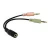 Audio Cable LogiLink CA0020 0.15m 3.5mm 2x3.5mm Black