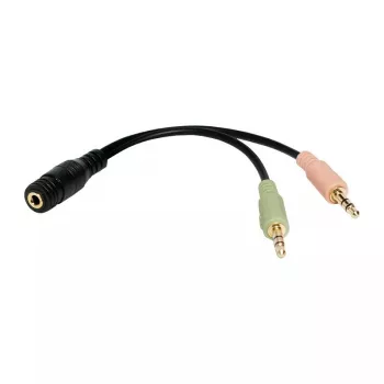 Audio Cable LogiLink CA0020 0.15m 3.5mm 2x3.5mm Black