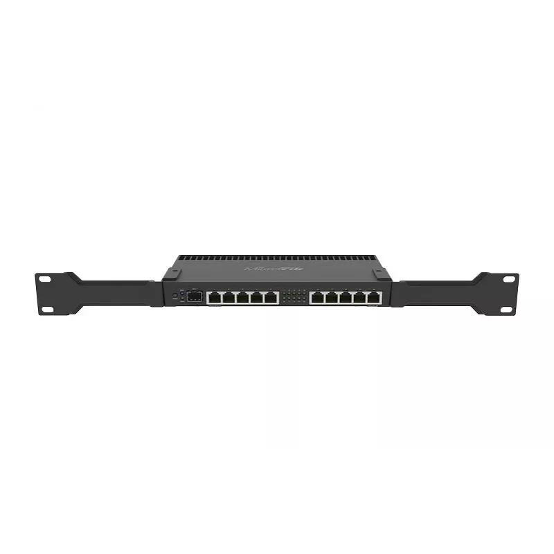 Wired router MikroTik RB4011IGS+RM — 10x Gigabit RJ-45, 1x SFP+, 1.4 GHz 4-core, 1 GB RAM, Rack 1U, PoE output
