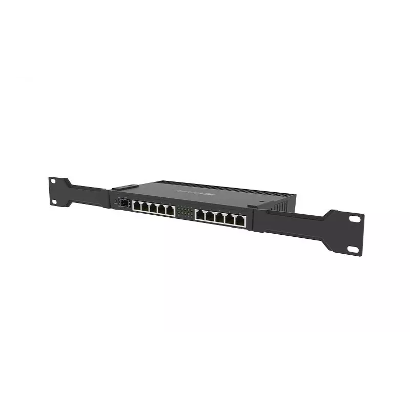 Wired router MikroTik RB4011IGS+RM — 10x Gigabit RJ-45, 1x SFP+, 1.4 GHz 4-core, 1 GB RAM, Rack 1U, PoE output