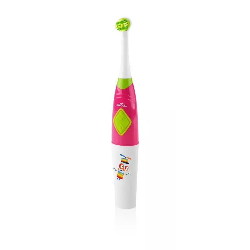 Children's rotating electric toothbrush ETA Eta battery AAA 1 handle 1 brush head pink 145×80×215 mm