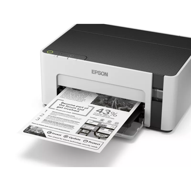 Epson EcoTank M1100 Monochrome Inkjet Printer A4 1440x720 DPI USB Grey/Black