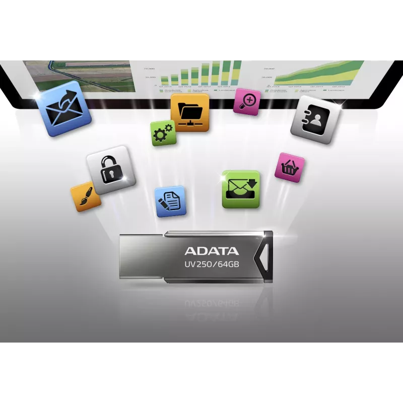 ADATA UV250 USB flash drive 16 GB USB Type-A 2.0 Silver