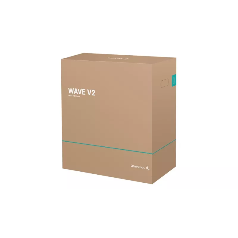 PC Case DeepCool Wave V2 Mini Tower Black — microATX/Mini-ITX, 350×175×390 mm, GPU up to 34 cm, CPU cooler height 14 cm