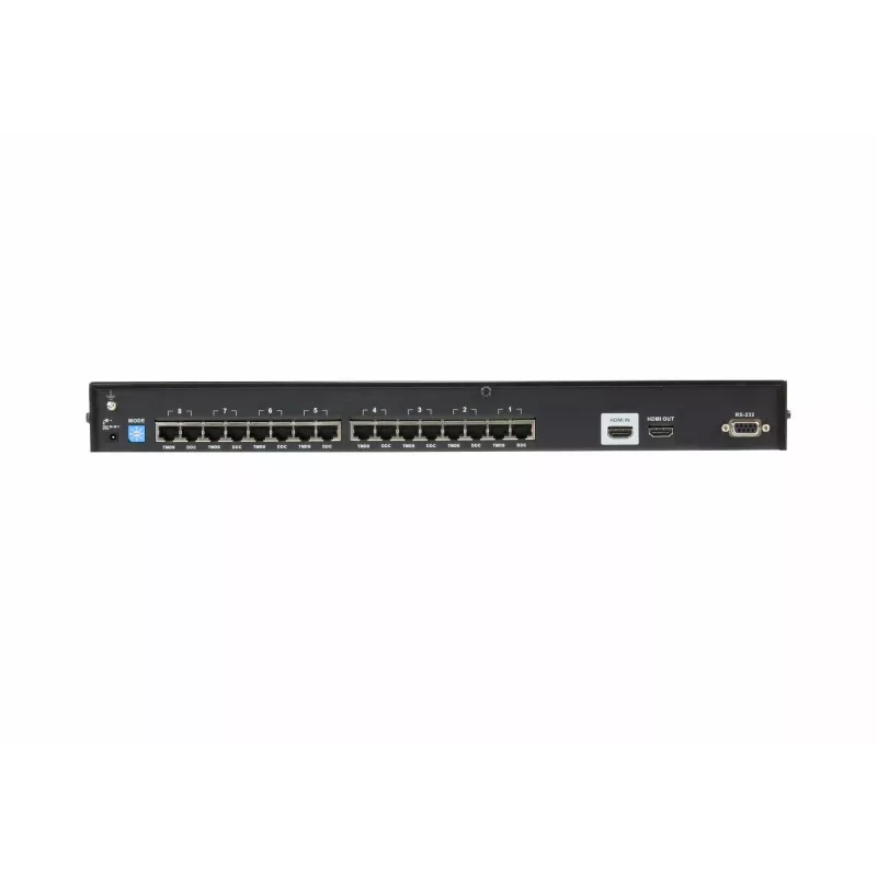 ATEN 8-Port HDMI CAT5e/6 Splitter, HDMI, HDMI, 1920 x 1080 pixels, Black, Metal, Full HD