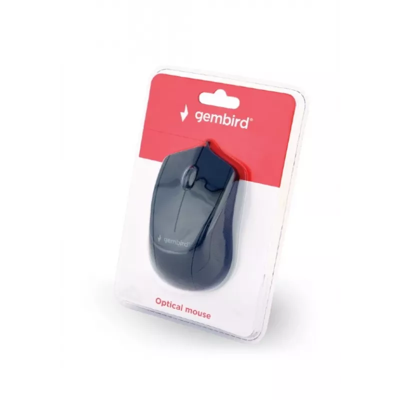 GEMBIRD Mouse Optical MUS-3B-02 - 3 Button Wheel USB Black