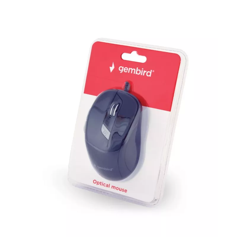 GEMBIRD USB Optical Right-hand Mouse MUS-4B-02 — 1200 DPI, 4 buttons, wired, black