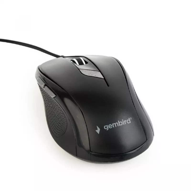 GEMBIRD Mouse Optical MUS-6B-01 - 6 Button Wheel USB Black