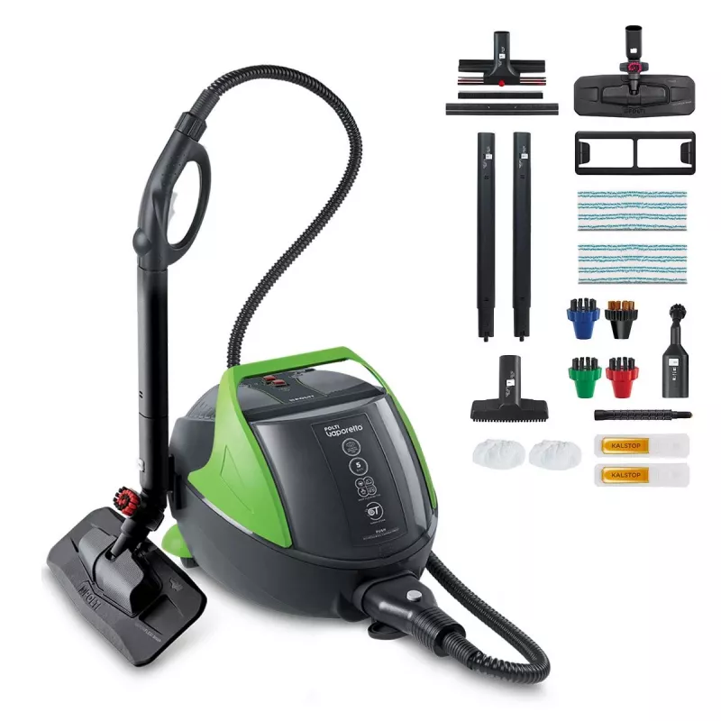 Polti Vaporetto Pro 95_Turbo Flexi Cylinder steam cleaner 1100 W Black, Green