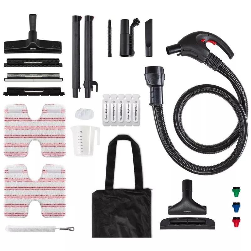 Polti Vaporetto Lecoaspira FAV50 Multifloor Cylinder steam cleaner 1.8 L 1350 W Red, White