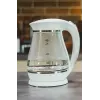 Electric kettle Adler 1.7 L 2200 W – glass housing, water level indicator, 360° base, auto power off