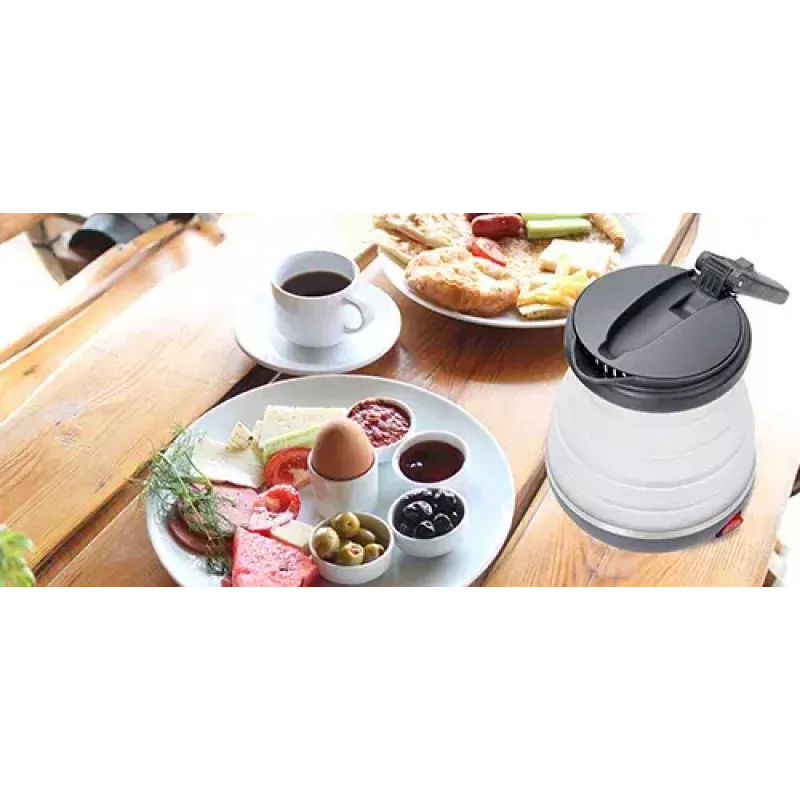 Electric kettle Adler AD 1279 — 0.6 L, 750 W, plastic housing, button control, indicator light
