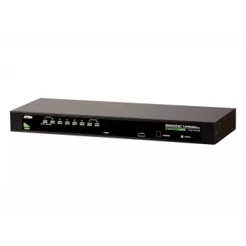 ATEN 8-Port USB - PS/2 VGA KVM Switch, 2048 x 1536 pixels, QXGA, Rack mounting, 5 W, 1U, Black