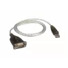 ATEN USB 2.0 to RS-232 Adapter (100cm), Black, Metallic, 1 m, USB Type-A, DB-9, Male, Male