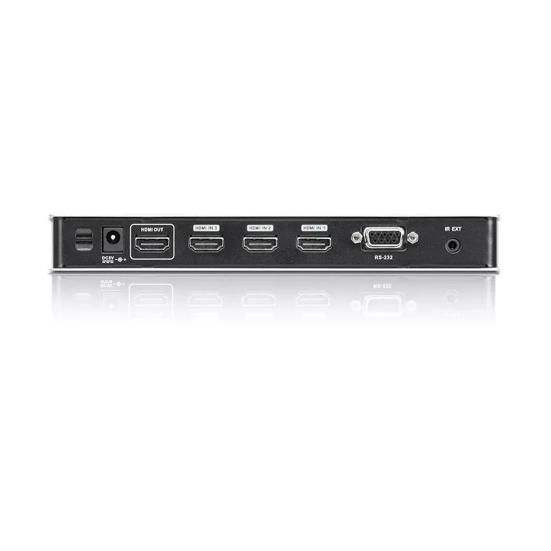ATEN 4-Port 4K HDMI Audio/Video Switch with IR Remote Control