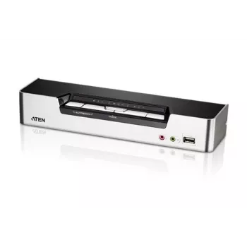 ATEN 4-Port USB HDMI KVM Switch with Audio & USB 2.0 Hub (KVM cables included)