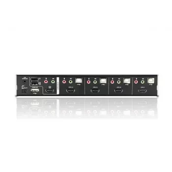 ATEN 4-Port USB HDMI KVM Switch with Audio & USB 2.0 Hub (KVM cables included)