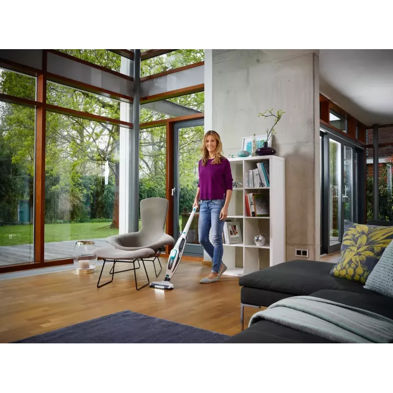 2-in-1 stick vacuum Leifheit PowerVac 2in1 — cordless 20 V, 40 min runtime, cyclonic, removable handheld, washable filter