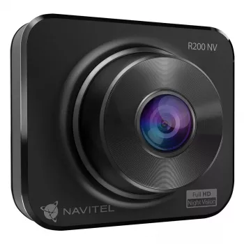 Dashcam Navitel R200 NV — Full HD 1920×1080, 140° view, 2 inch display, MicroSD up to 64 GB, battery and cigar lighter power