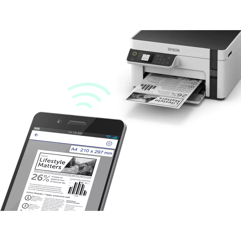 Epson EcoTank ET-M2120 Multifunction Monochrome Inkjet Printer