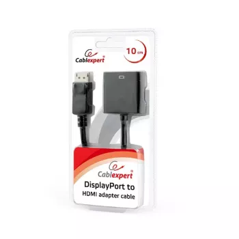 GEMBIRD DisplayPort to HDMI Adapter Cable - Black, Blister