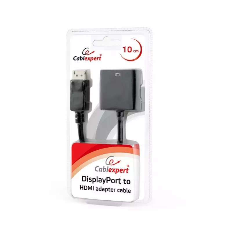 GEMBIRD DisplayPort to HDMI Adapter Cable - Black, Blister
