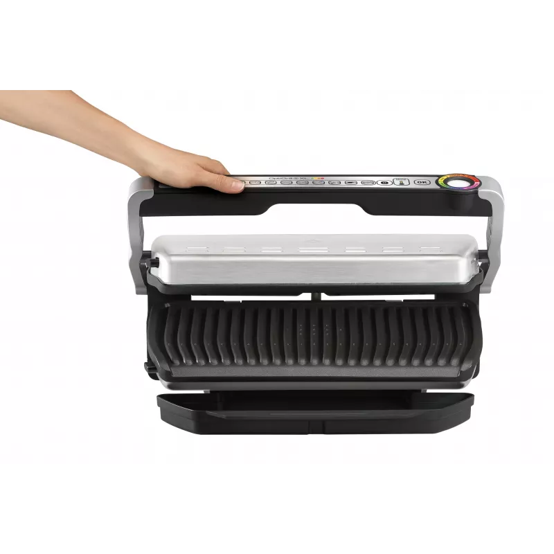 Contact grill Tefal GC724D tabletop griddle, metallic/black, 440×340×172 mm, 7 kg