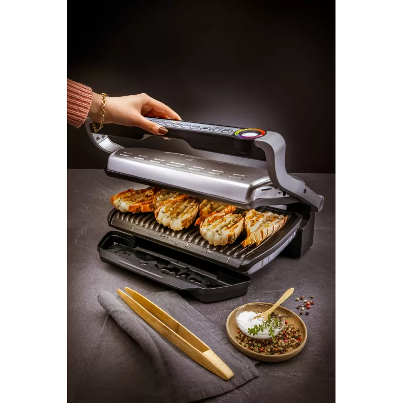 Contact grill Tefal GC724D tabletop griddle, metallic/black, 440×340×172 mm, 7 kg