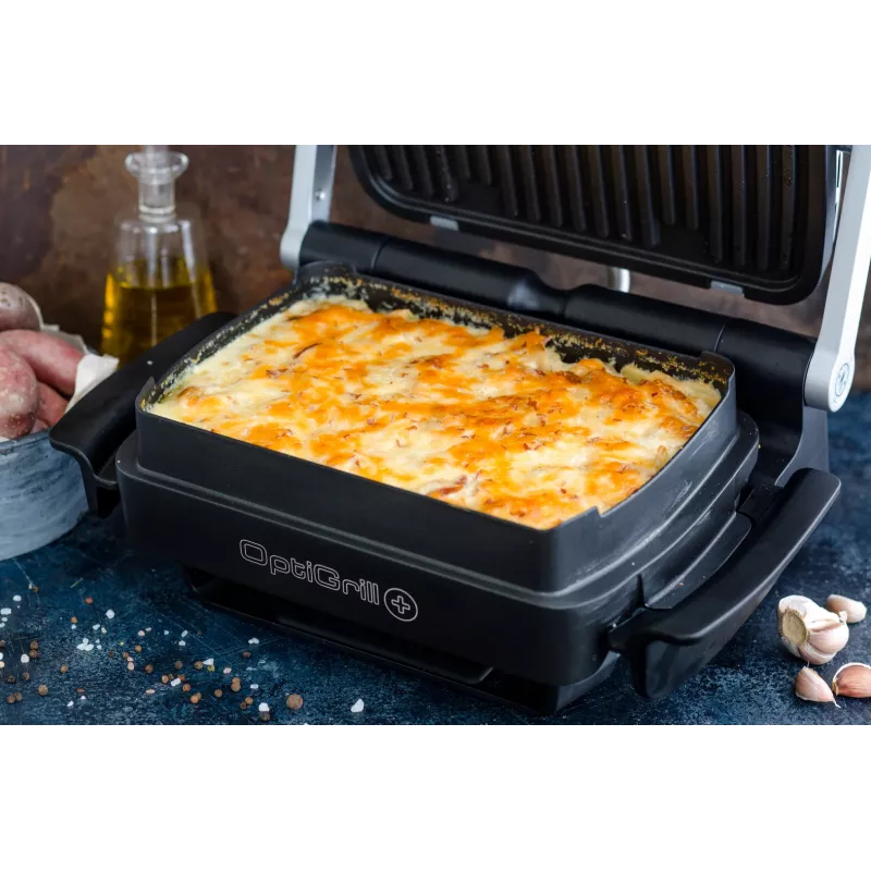 Contact grill Tefal GC724D tabletop griddle, metallic/black, 440×340×172 mm, 7 kg