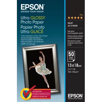 Epson Ultra Glossy Photo Paper - 13x18cm - 50 Sheets