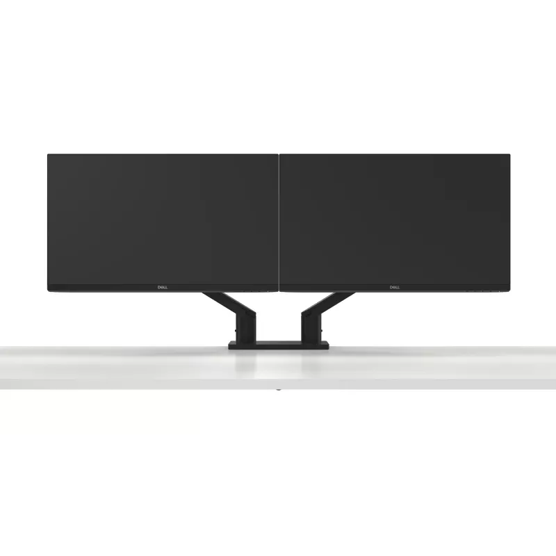 DELL Dual Monitor Arm – MDA20, 10 kg, 48.3 cm (19 inch), 68.6 cm (27 inch), Height adjustment, Black