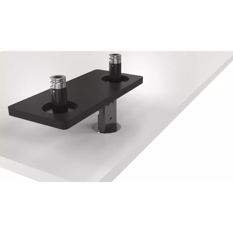 DELL Dual Monitor Arm – MDA20, 10 kg, 48.3 cm (19 inch), 68.6 cm (27 inch), Height adjustment, Black