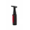 Hair trimmer ETA ETA434190000, black/red, steel housing, AA battery-powered, 25×30×135 mm