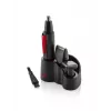 Hair trimmer ETA ETA434190000, black/red, steel housing, AA battery-powered, 25×30×135 mm