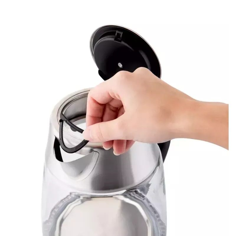 Electric kettle ETA ETA915390000 — 1.5 L, 2200 W, stainless steel & transparent glass, black