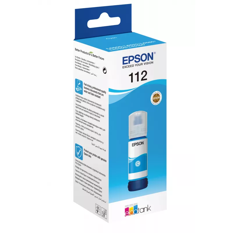 Ink Bottle Epson 112 EcoTank Pigment Cyan