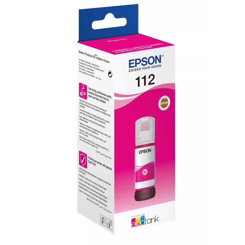 Ink Bottle Epson 112 EcoTank Pigment Magenta