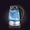 Electric kettle Camry CR 1290 — glass housing, 1.7 L capacity, 2000 W, adjustable temp, water level indicator