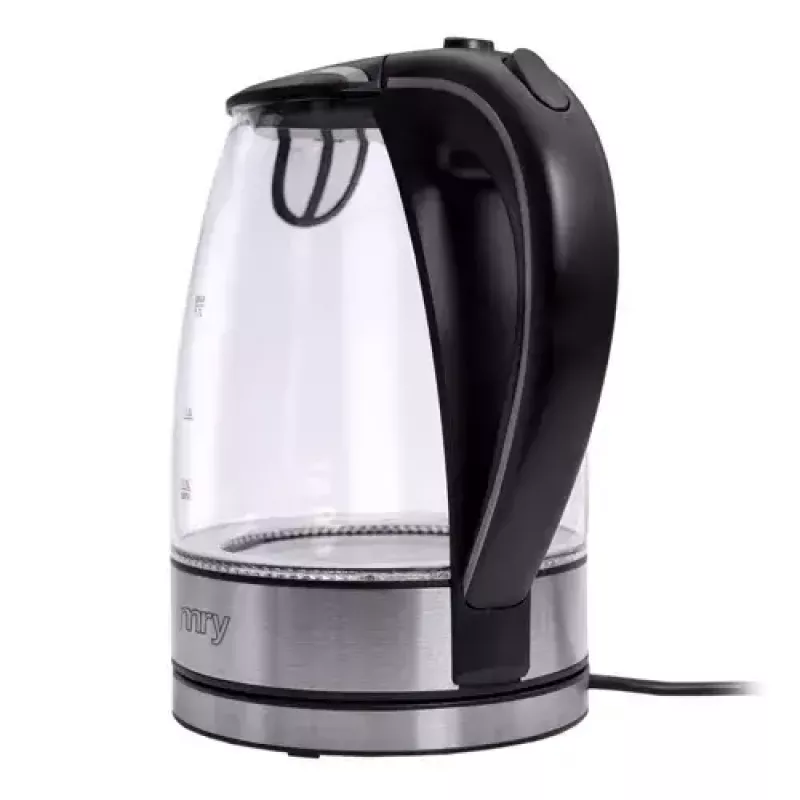 Electric kettle Camry CR 1290 — glass housing, 1.7 L capacity, 2000 W, adjustable temp, water level indicator