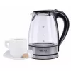 Electric kettle Camry CR 1290 — glass housing, 1.7 L capacity, 2000 W, adjustable temp, water level indicator