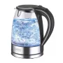 Electric kettle Camry CR 1290 — glass housing, 1.7 L capacity, 2000 W, adjustable temp, water level indicator