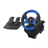 GENESIS Seaborg 350 Black, Blue USB Steering wheel + Pedals Nintendo Switch, PC, PlayStation 4, Playstation 3, Xbox 360, Xbox One, Xbox Series S, Xbox Series X