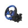 GENESIS Seaborg 350 Black, Blue USB Steering wheel + Pedals Nintendo Switch, PC, PlayStation 4, Playstation 3, Xbox 360, Xbox One, Xbox Series S, Xbox Series X