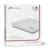 HITACHI-LG DATA STORAGE Slim Portable DVD-writer - Gp60nw60 - USB 2.0 - White