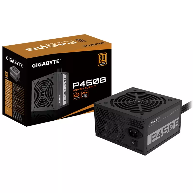 GIGABYTE P450B power supply unit 450 W 20+4 pin ATX ATX Black