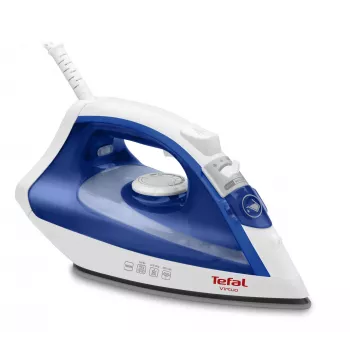 Steam iron Tefal Virtuo FV1711 — 1800 W, Durilium soleplate, 0.2 L tank, vertical steam, violet/white