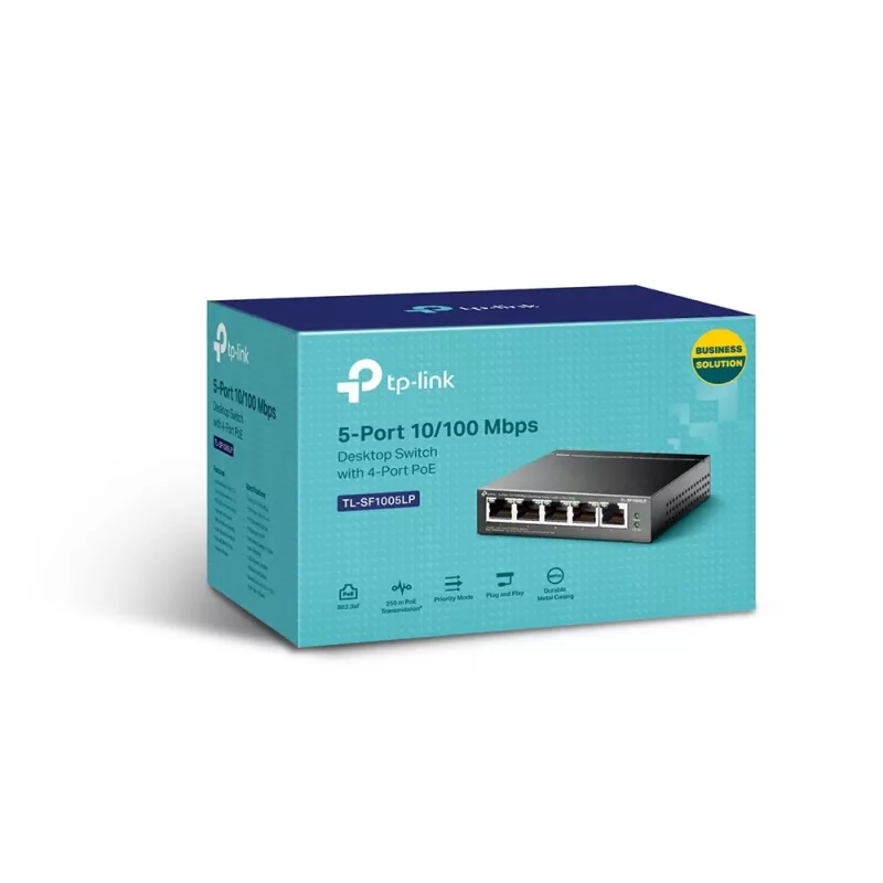 Unmanaged Switch TP-Link TL-SF1005LP 5-Port 10/100Mbps with 4-Port PoE