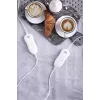 Electric bed warmer Adler AD 7426, fleece, 160×150 mm, 60 W, 4 heat levels, 2-person, detachable cable