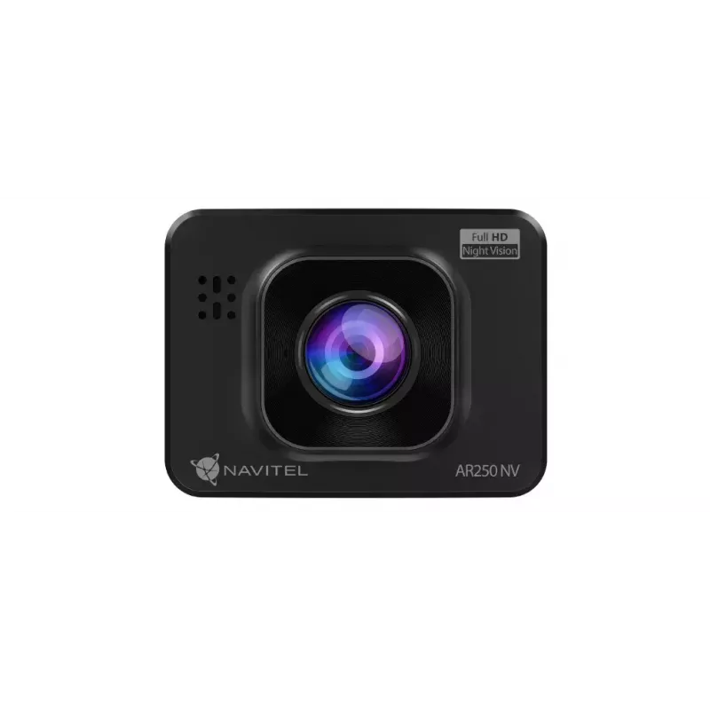 Car video recorder Navitel AR250 NV — 1 camera 1920x1080, 140° view, built-in display, MicroSD, battery and cigar lighter power